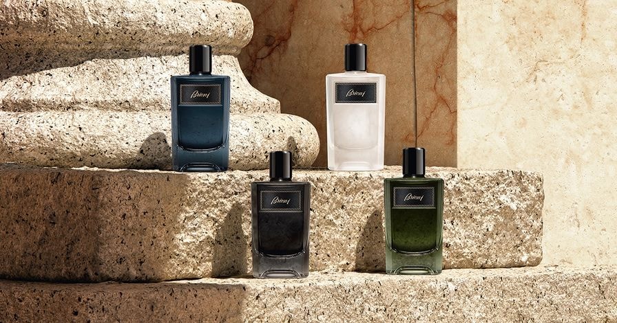 Brioni EdP Collection Group Visual 4 bottles SoMe landscape